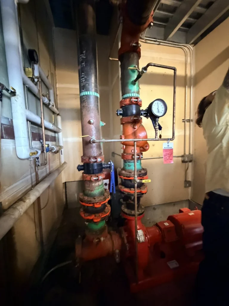 Hydronic pumps with isolation valves and gauges