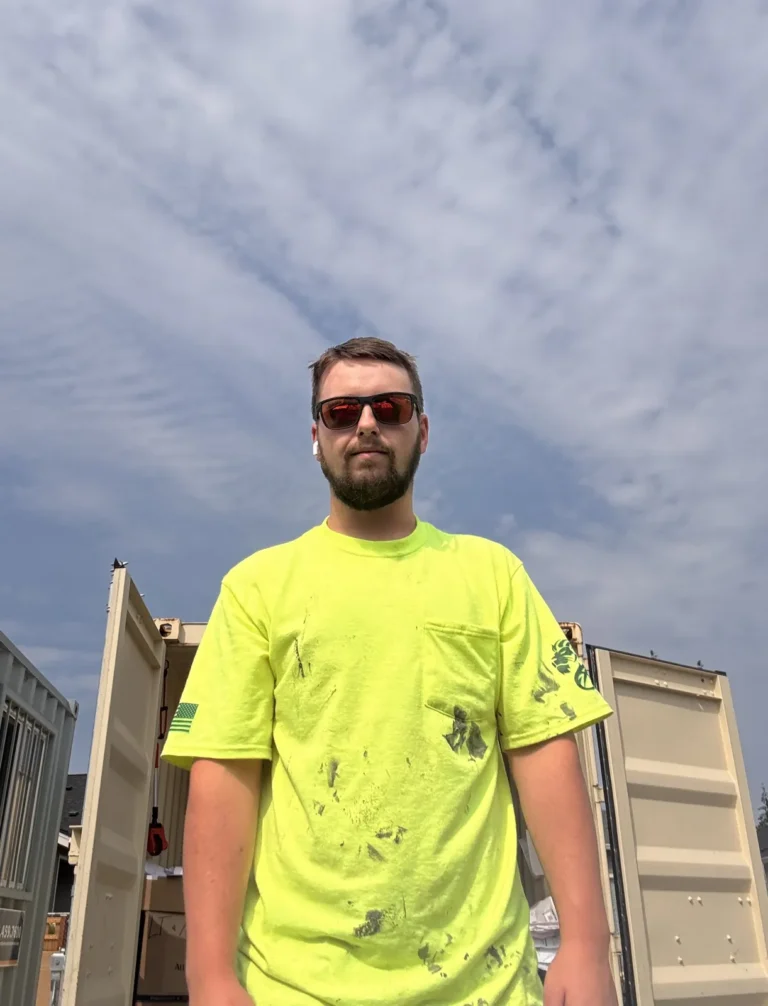 Omni Mechanical installer on a jobsite