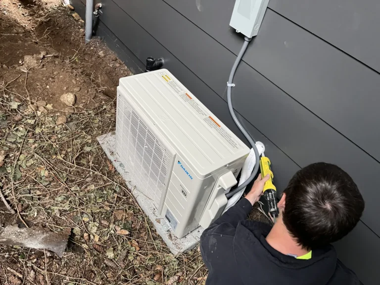 Wiring a new ductless heat pump condenser